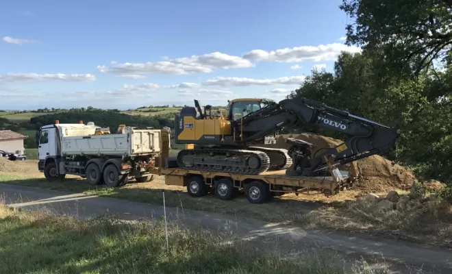 Construction d’allées, Auch, Huchon TP